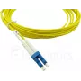BlueOptics Compatível com Cisco CAB-SMF-LC-SC-15 Cabo de Patch de Fibra Ótica Monomodo Duplex, LC/UPC para SC/UPC, 15m, Bege, OS2 G.657.A1