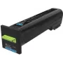Lexmark 72K20CE Tinteiro de Toner Original Ciano Alta Capacidade para CS820, CX825, CX860