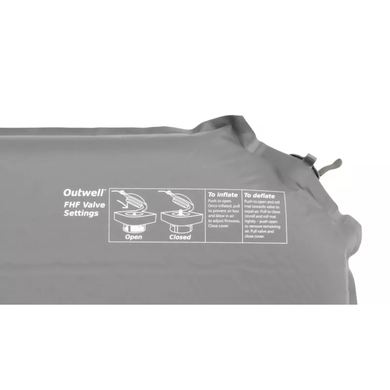 Outwell Sleepin Single Mat 5 cm Colchão de Dormir Autoinsuflável Preto