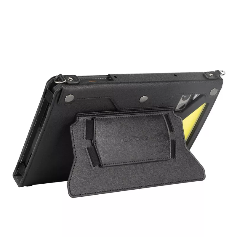 Ulefone Armor Pad 4 Holster Pro Capa Robusta com Alça de Mão, Alça de Ombro e Suporte - Preto