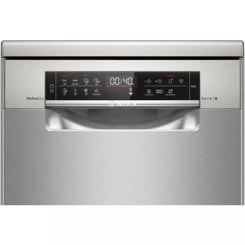 Bosch Serie 6 SPS6YMI14E Máquina de Lavar Loiça de Instalação Livre, 10 Conjuntos de Louça, 45 cm, Aspeto Inox, Home Connect