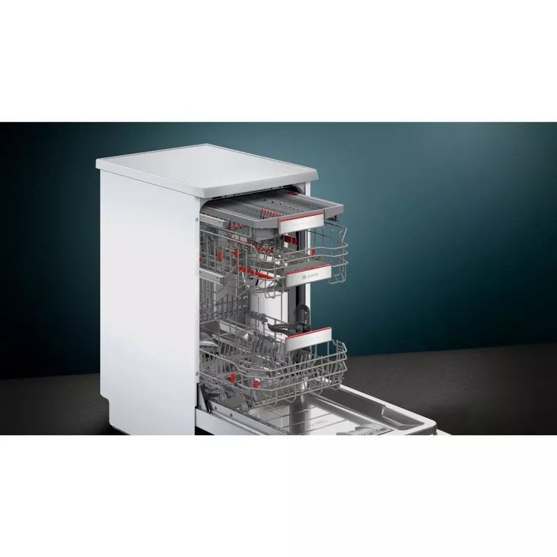 Bosch Serie 6 SPS6YMI14E Máquina de Lavar Loiça de Instalação Livre, 10 Conjuntos de Louça, 45 cm, Aspeto Inox, Home Connect