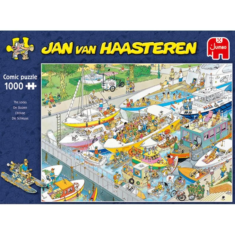 JUMBO SPIELE Jan van Haasteren The Locks Puzzle de 1000 peças