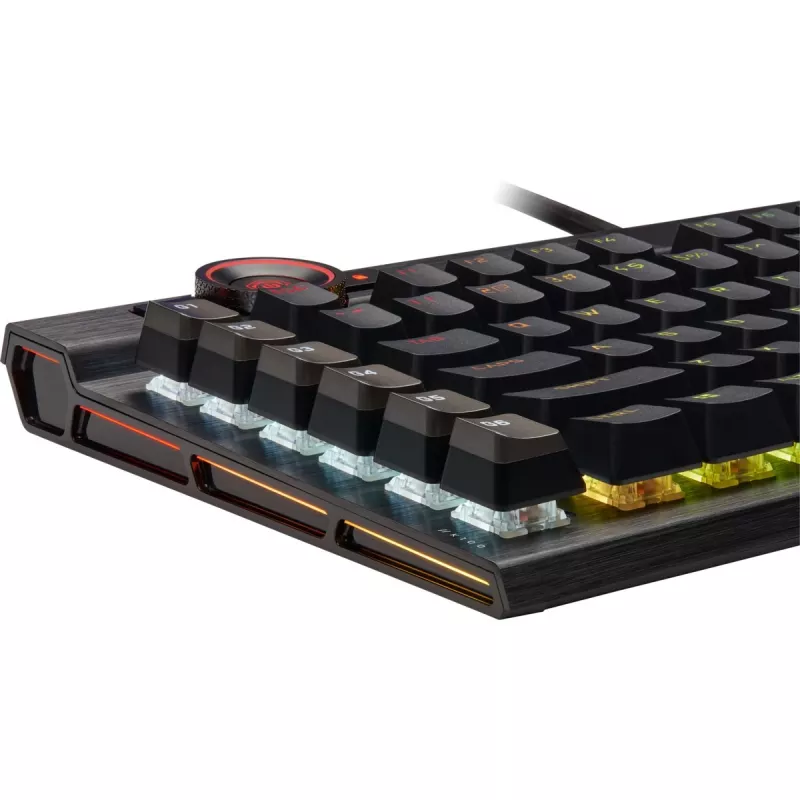 Corsair K100 RGB Teclado Gaming, CORSAIR OPX Interruptores Ótico-Mecânicos, RGB LED, Preto