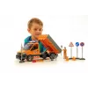 BRUDER MB Sprinter Municipal com Módulo de Luz e Som, Laranja, Escala 1:16