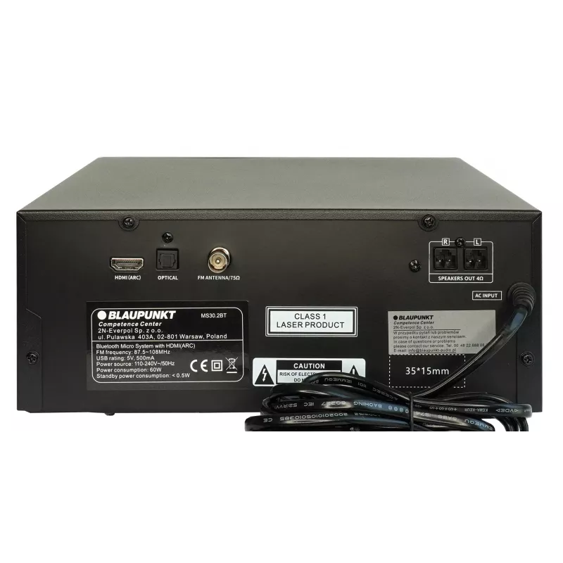 Blaupunkt MS30.2BT Microfone Bluetooth Preto