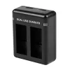 PULUZ PU919B Carregador de Bateria de Duplo Slot para GoPro Hero 9/10/11/12