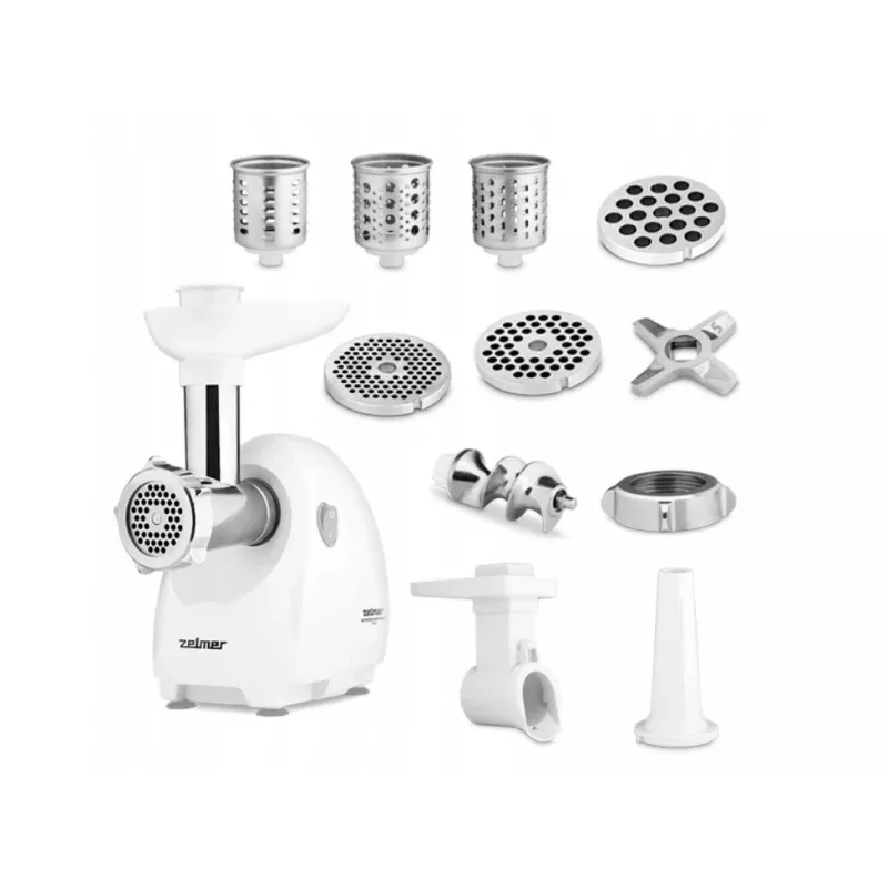 Zelmer ZMM4048B Picadora de Carne Elétrica 1900 W Branco