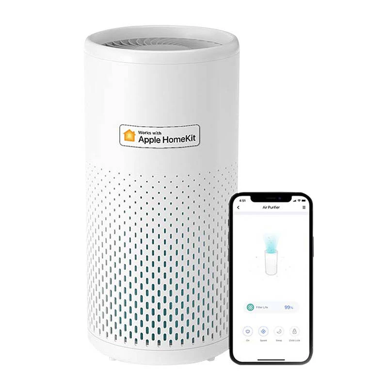 Meross MAP100 Purificador de Ar Smart Wi-Fi com Filtro H13 True HEPA, compatível com Apple HomeKit, Alexa, Google Assistant