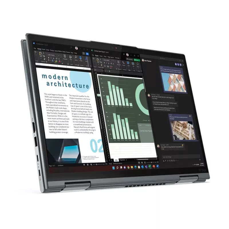 Lenovo ThinkPad X1 Yoga Gen 8 Intel Core i7-1365U Híbrido (2-em-1) 14 polegadas Ecrã Tátil WUXGA 32 GB LPDDR5-SDRAM 512 GB SSD Wi-Fi 6E 4G LTE Windows 11 Pro Cinzento