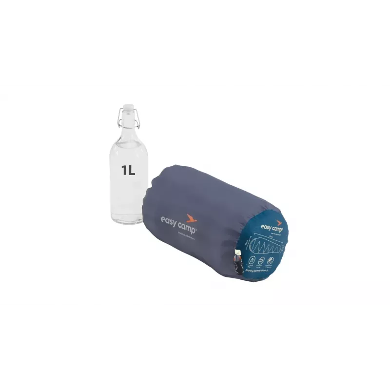 Easy Camp Starling Saco de Dormir Múmia 170x60x45 cm Azul Criança Fecho de Correr de Dois Sentidos com Autobloqueio
