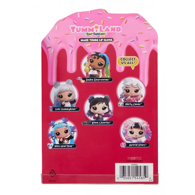 MGA ENTERTAINMENT Yummiland boneca com brilho labial Sour Sweeties – Astrid Stars