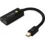 Techly IADAP-MDP-HDMIF8K adaptador de Mini DisplayPort 1.4 (macho) para HDMI (fêmea), 8K, preto