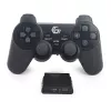 GEMBIRD JPD-WDV-01 Gamepad sem fios para PS2/PS3/PC - 12 botões - 2,4 GHz - Preto