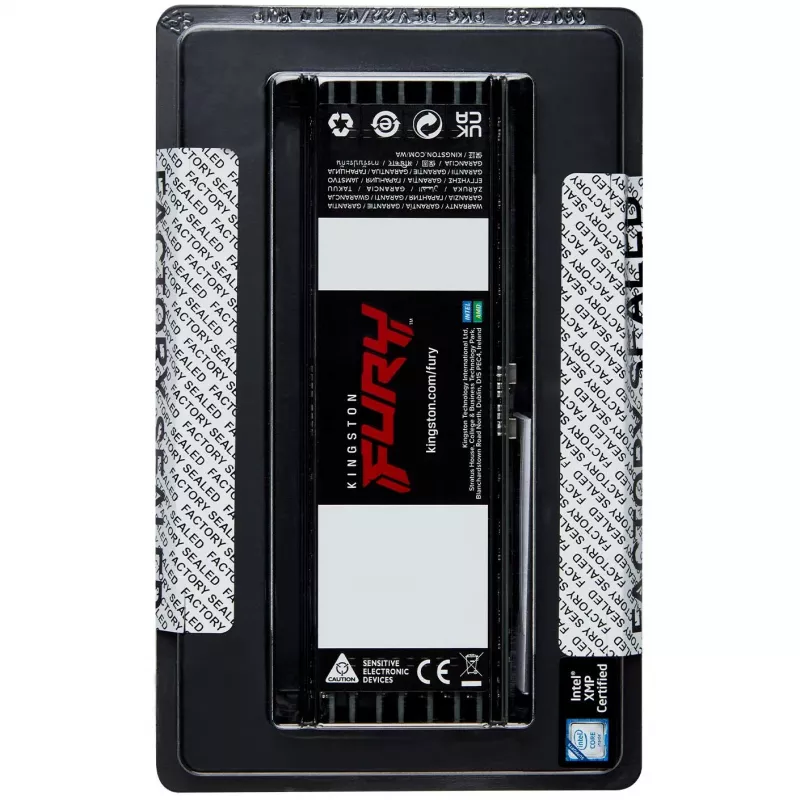 Kingston FURY Renegade Pro 256 GB (8x 32 GB) DDR5-5600 MHz CL28 RDIMM ECC Registered Kit de memória Preto