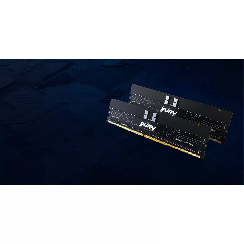 Kingston FURY Renegade Pro 256 GB (8x 32 GB) DDR5-5600 MHz CL28 RDIMM ECC Registered Kit de memória Preto