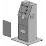 Ergonomic Solutions Mini Kiosk com placa de base para montagem em mesa - Preto