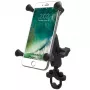 RAM Mounts X-Grip Suporte de telemóvel grande com base U-Bolt para guiador