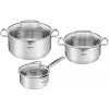 Tefal Duetto+ G719S674 Conjunto de 6 peças de louça de cozinha em aço inoxidável