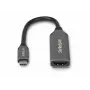 StarTech.com 112B-USBC-HDMI21 adaptador de USB-C para HDMI 2.1, 8K 60Hz / 4K 120Hz, HDR10+, compatível com Thunderbolt / USB4, cabo de 20 cm