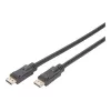 Cabo DisplayPort com amplificador DIGITUS 4K 60Hz UHD DP/DP M/M preto 20m