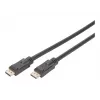 Cabo DisplayPort com amplificador DIGITUS 4K 60Hz UHD DP/DP M/M preto 20m