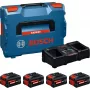 Conjunto de arranque Bosch Professional 18V 2x ProCORE18V 5.5Ah 2x ProCORE18V 8.0Ah + carregador duplo GAL 18V2-160 em L-BOXX 102 (1600A0373Y)