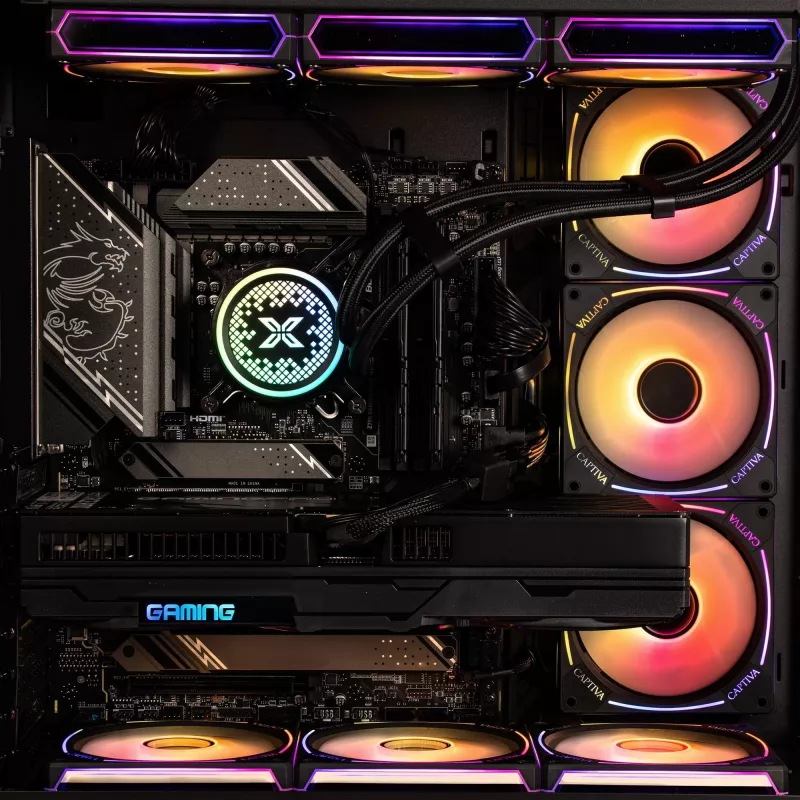 PC desktop CAPTIVA Highend Gaming I89-020 (Intel Core i9-14900KF, 64GB RAM DDR5, SSD NVMe 2TB, NVIDIA GeForce RTX 5080 16GB GDDR7, Windows 11 Home)