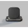 Carregador de mesa ZENS Nightstand Charger Pro 2 2-em-1 com carregamento sem fios magnético Qi2 15W USB-C para iPhone e Apple Watch