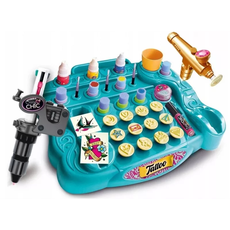 Conjunto de jogo criativo Clementoni Crazy Chic Tattoo Studio