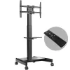 Suporte móvel para TV ONKRON TS1552E-B para ecrãs 43-75 polegadas, preto