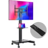 Suporte móvel para TV ONKRON TS1552E-B para ecrãs 43-75 polegadas, preto