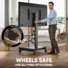 Suporte móvel para TV ONKRON TS1552E-B para ecrãs 43-75 polegadas, preto