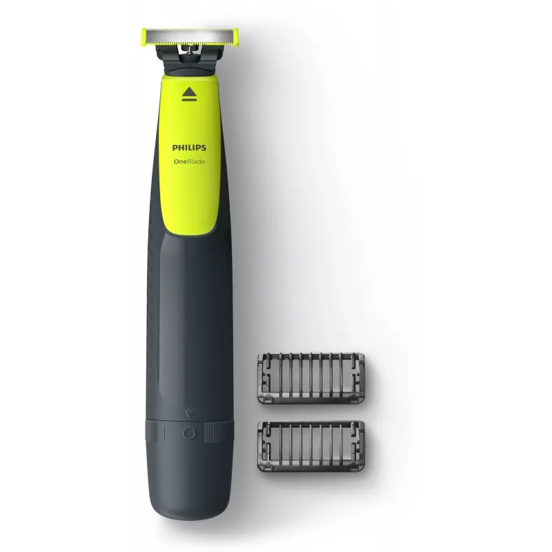 Máquina de barbear e aparar Philips OneBlade QP2510/15 - preto/lima, a pilhas, 30 minutos de autonomia
