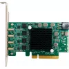 HighPoint RocketU 1244C placa adaptadora host USB 3.2 Gen 2x2 PCIe 3.0 x4 com 4 portas USB-C