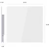 Hombli painel de aquecimento inteligente de vidro infravermelho 400W branco