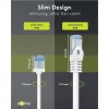 GOOBAY cabo de rede Cat.6a ultraflexível Slim, U/FTP, branco, 15m, fichas extra curtas