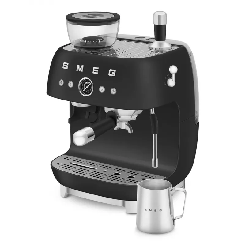 Smeg EGF03BLMEU máquina de café expresso com moinho, 1650 W, preto