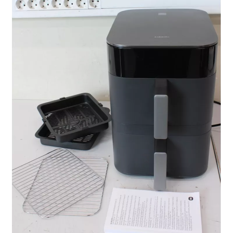 Xiaomi Dual Zone Air Fryer 12L EU - Smart Double Stack Air Fryer 12L, 2800 W, Preto (Desembalado, com riscos)