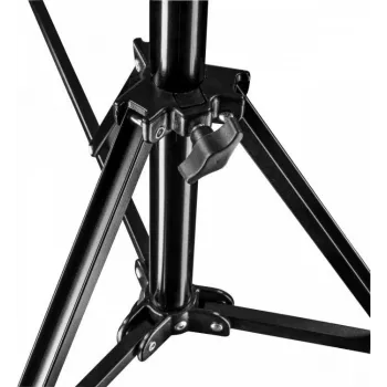 Walimex Pro GN-806 215cm Tripé de Iluminação - Tripé de Alumínio Compacto Dobrável, Altura 57-215 cm, Capacidade de Carga 5 kg, para Estúdio Fotográfico, Vídeo Móvel, Flash, Softbox, Ring Light com Bolsa + Adaptador, Preto (1021424)