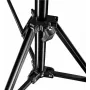 Walimex Pro GN-806 215cm Tripé de Iluminação - Tripé de Alumínio Compacto Dobrável, Altura 57-215 cm, Capacidade de Carga 5 kg, para Estúdio Fotográfico, Vídeo Móvel, Flash, Softbox, Ring Light com Bolsa + Adaptador, Preto (1021424)