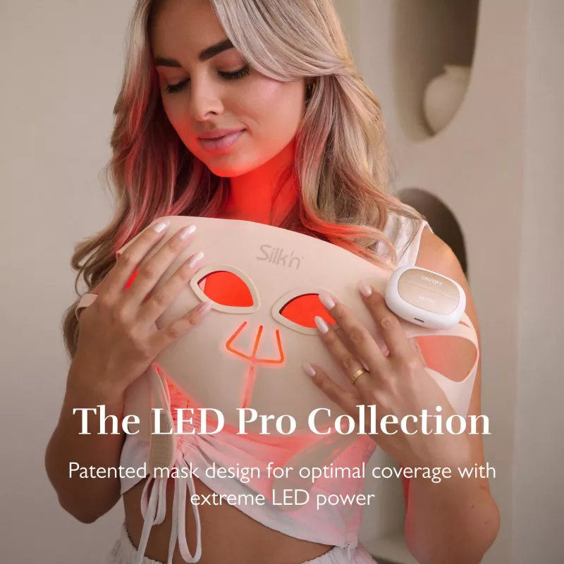 Silk'n LED Face Mask Pro FLMP1PE1001 - Máscara de Fototerapia LED Anti-Idade e Acne