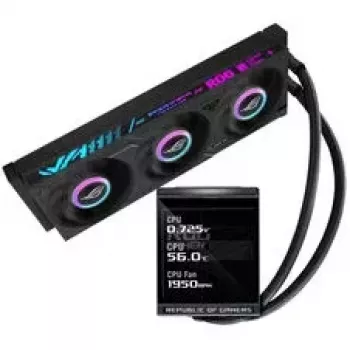 ASUS ROG Strix LC IV 360 ARGB LCD Refrigeração líquida tudo-em-um para CPU, 360 mm, preto