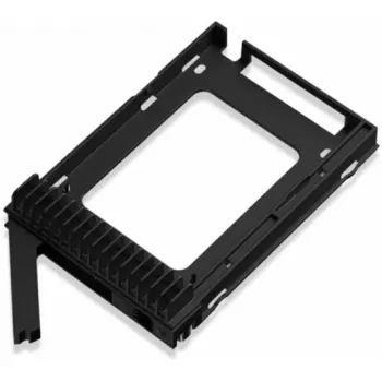 ICY DOCK ExpressCage MB741V4P-B rack móvel 4 baías 2,5 polegadas U.2/U.3 NVMe SSD para dupla baía 5,25 polegadas, PCIe 4.0, OCuLink, Hot-Swap, preto