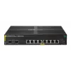 Switch gerido HPE Aruba Networking CX 6000 8 portas 10/100/1000 PoE+ 2 portas SFP 67W