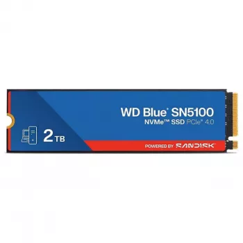 SanDisk WD Blue SN5100 NVMe SSD 2TB M.2 2280 PCIe Gen4 5150MB/s Leitura 4850MB/s Escrita