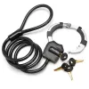 Cadeado de cabo Master Lock Street Cuff com chave - preto - 1000 mm - 8 mm