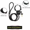 Cadeado de cabo Master Lock Street Cuff com chave - preto - 1000 mm - 8 mm