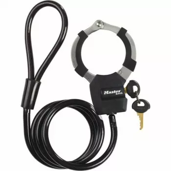 Cadeado de cabo Master Lock Street Cuff com chave - preto - 1000 mm - 8 mm