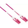 GoodConnections cabo de patch de fibra ótica LW-U815LC4, OM4 duplex LC/LC Uniboot, LSZH, 15 m, aqua